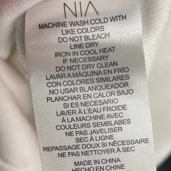 Nia Carrillo Terra Cloth Top in White Size Small NWT - Picture 4 of 12